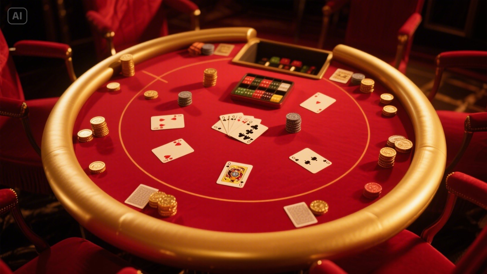 Casino card game online desktop and mobile interfaces