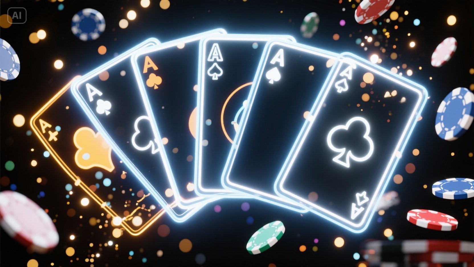 Casino card game online desktop and mobile interfaces